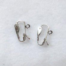 Load image into Gallery viewer, Silver Clip-on Non-Pierced earring findings