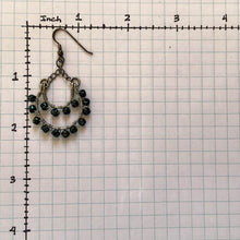 Load image into Gallery viewer, Double Hoop Earrings Wrapped with Glass Seed Beads