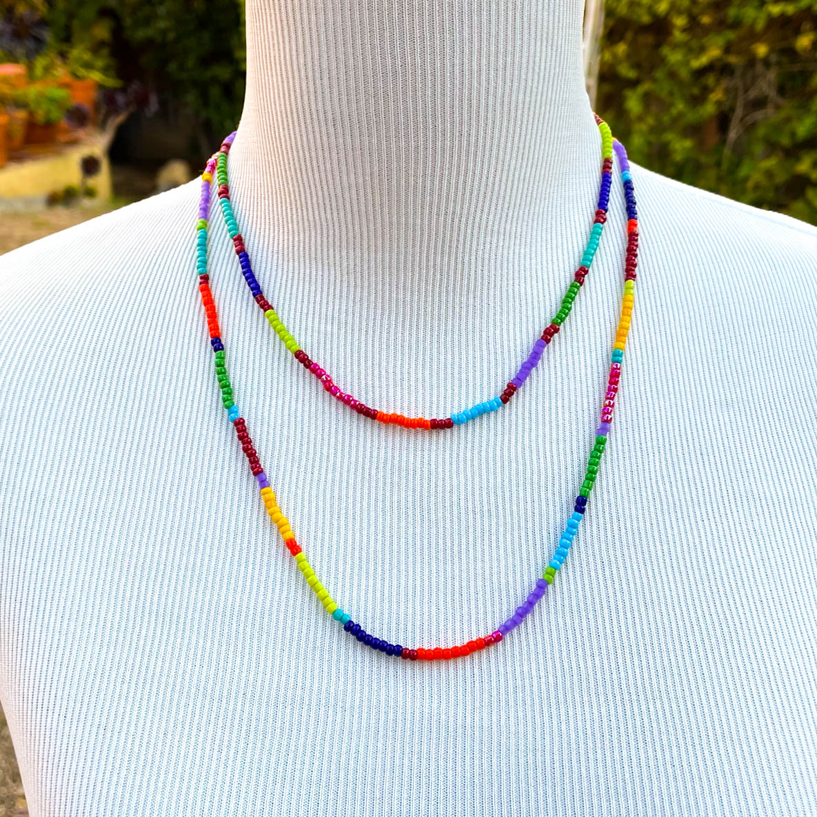 Colorful Mixed Bead Necklace Millefiori Heart Necklace Pearl - Etsy |  Летнее ожерелье, Бисерные украшения, Бижутерия