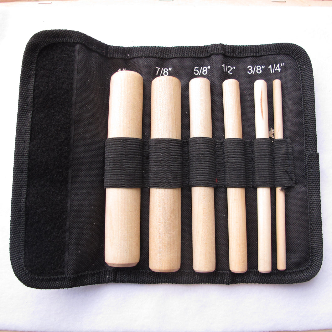 Wooden Mandrel Set - 6 pieces