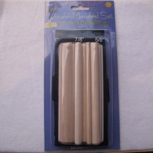 Wooden Mandrel Set - 6 pieces