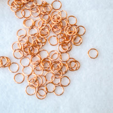 Load image into Gallery viewer, Jump Rings: 8mm. outer diameter, 6mm. inner diameter, 18-gauge