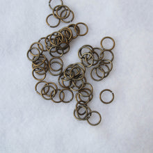 Load image into Gallery viewer, Jump Rings: 8mm. outer diameter, 6mm. inner diameter, 18-gauge
