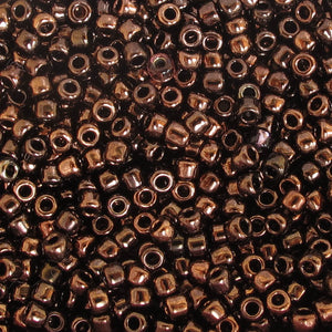 Iris Dark Bronze Seed Beads, Size #8