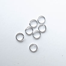 Load image into Gallery viewer, Jump Rings: 8mm. outer diameter, 6mm. inner diameter, 18-gauge