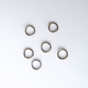 Jump Rings: 8mm. outer diameter, 6mm. inner diameter, 18-gauge