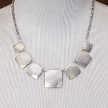 Load image into Gallery viewer, Graduated Squares Metal Cutouts Necklace