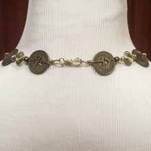 Load image into Gallery viewer, Santa Monica Bus Token Necklace with Wire Spirals