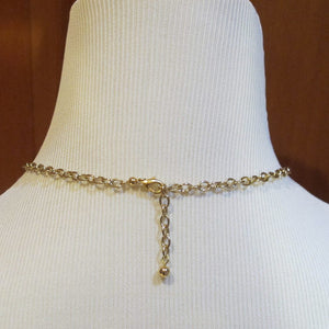 5-Loop Gold Necklace chain with lobster claw clasp