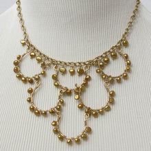 Load image into Gallery viewer, 6-Loop Gold Pearl Necklace