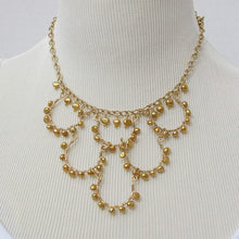 Load image into Gallery viewer, 6-Loop Gold Pearl Necklace on chain