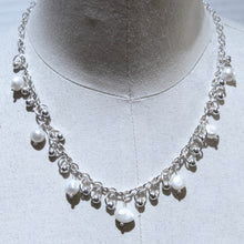 Load image into Gallery viewer, Dangling Beads Necklace with Freshwater Pearls &amp; Metal Beads