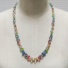 Load image into Gallery viewer, Rainbow Chain Maille Necklace with Glass Seed Beads