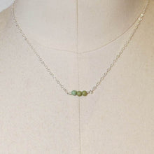 Load image into Gallery viewer, Tiny Gemstone Necklace - Chrysocolla