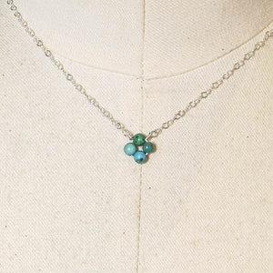 Turquoise Tiny, 4-Leaf Clover Gemstone Necklace – Susan Ryza Jewelry