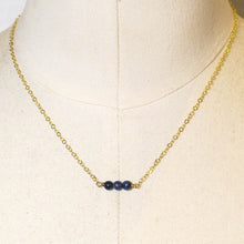 Load image into Gallery viewer, Tiny Gemstone Necklace - Lapis Lazuli