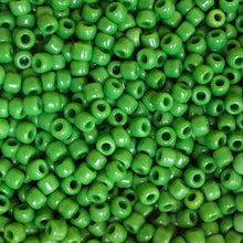 Load image into Gallery viewer, Opaque Green Seed Beads, Size #8