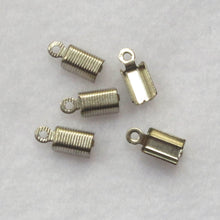 Load image into Gallery viewer, Silver Foldover Crimps, Ridged