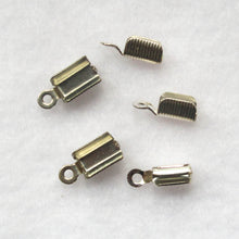 Load image into Gallery viewer, Silver Foldover Crimps, Ridged