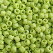 Load image into Gallery viewer, Opaque LIme Green Seed Beads, Size #6 