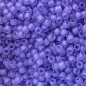 Matte Lilac Seed Beads, Size #6 