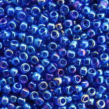 Load image into Gallery viewer, Irridescent Blue Seed Beads, Size #6 