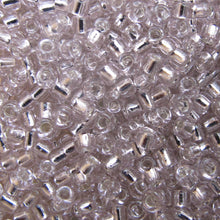 Load image into Gallery viewer, Silver-Lined Clear Seed Beads, Size #6 