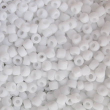 Load image into Gallery viewer, Matte White Seed Beads, Size #6 