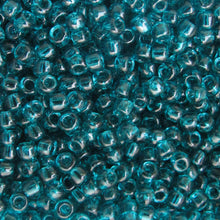 Load image into Gallery viewer, Silver-LIned Turquoise Seed Beads, Size #6 