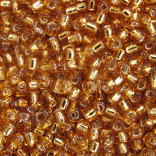 Load image into Gallery viewer, Silver-Lined Gold Seed Beads, Size #6 