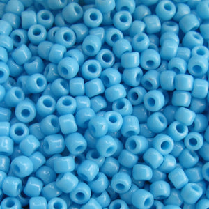 Light Blue Seed Beads, Size #6 