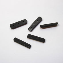 Load image into Gallery viewer, Black Spacers, Bone or Horn, 3-Hole