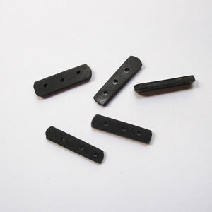 Black Spacers, Bone or Horn, 3-Hole