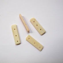 Load image into Gallery viewer, White Spacers, Bone, 3-Hole