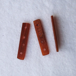 Brown horn spacers, 4-hole