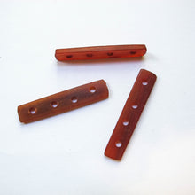 Load image into Gallery viewer, Reddish-Brown horn spacers, 4-hole