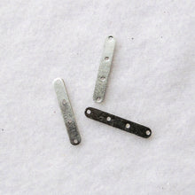 Load image into Gallery viewer, Silver Spacers, Metal, 4-Hole 
