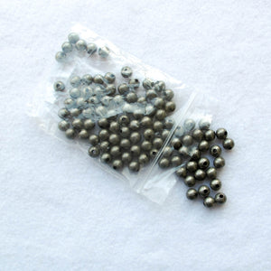 8mm. Pewter Steel Beads