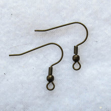 Load image into Gallery viewer, French Hook Earring Wires, Antique Brass