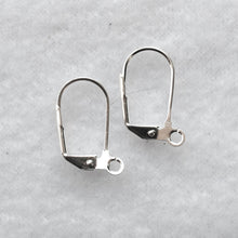 Load image into Gallery viewer, Silver Leverback Ear Wires
