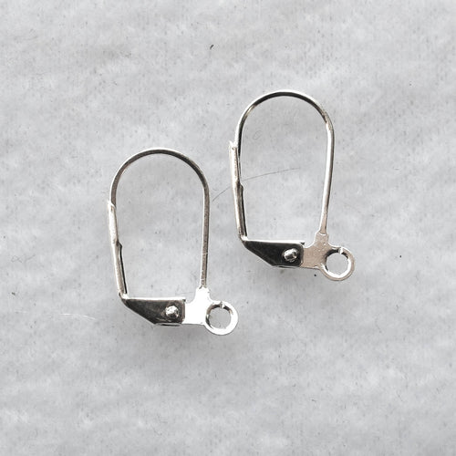 Silver Leverback Ear Wires