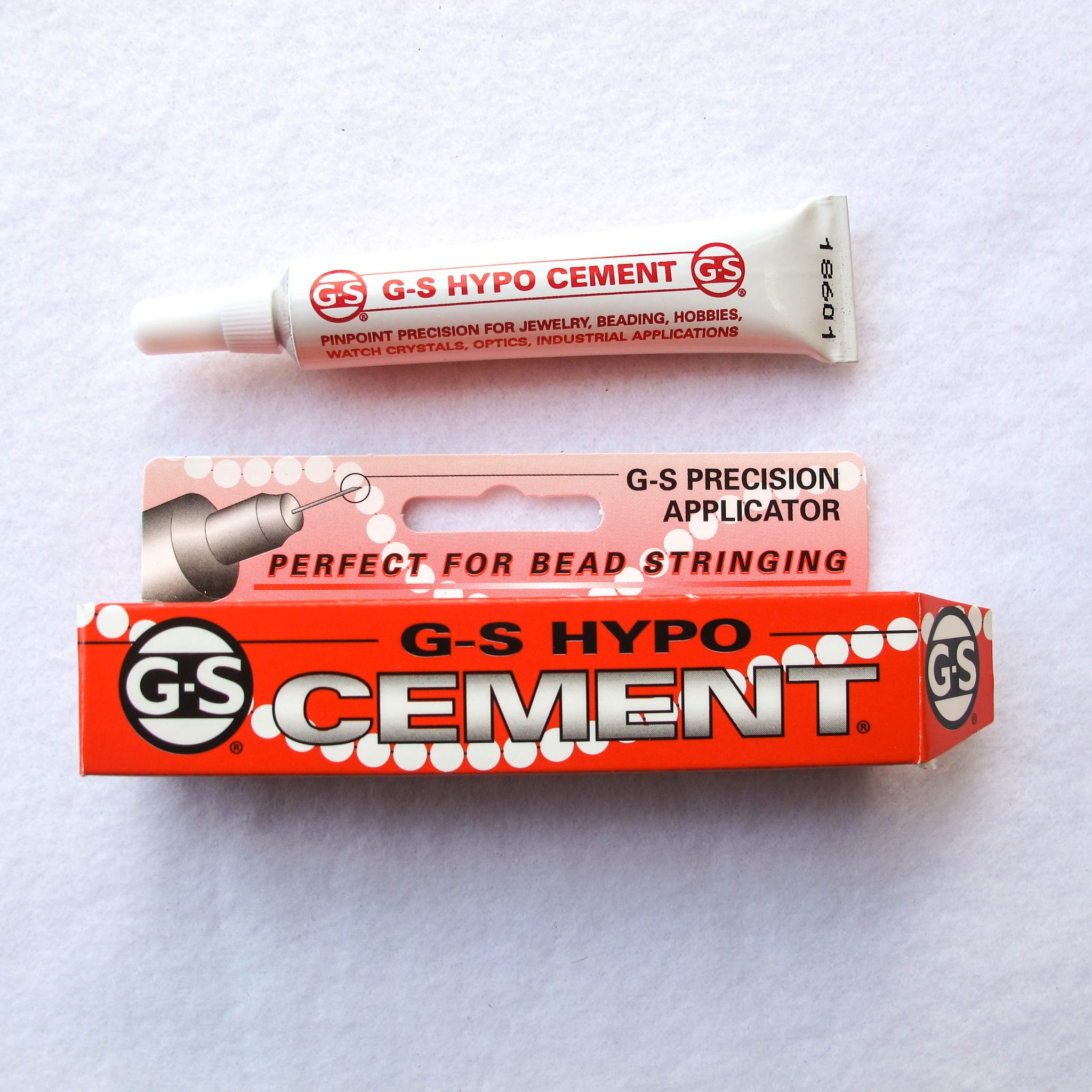 G-S HYPO CEMENT Jewelers Hobby Adhesive Crafting Glue 1/3 Oz. Tube 