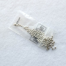 Load image into Gallery viewer, 4mm. Silver-Plated Steel Beads