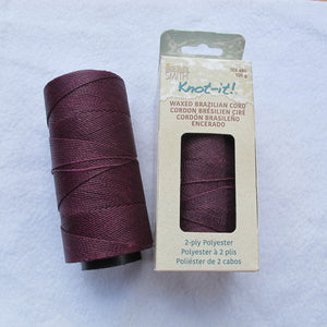 Brazilian Waxed Polyester Cord - .7mm (click for colors)