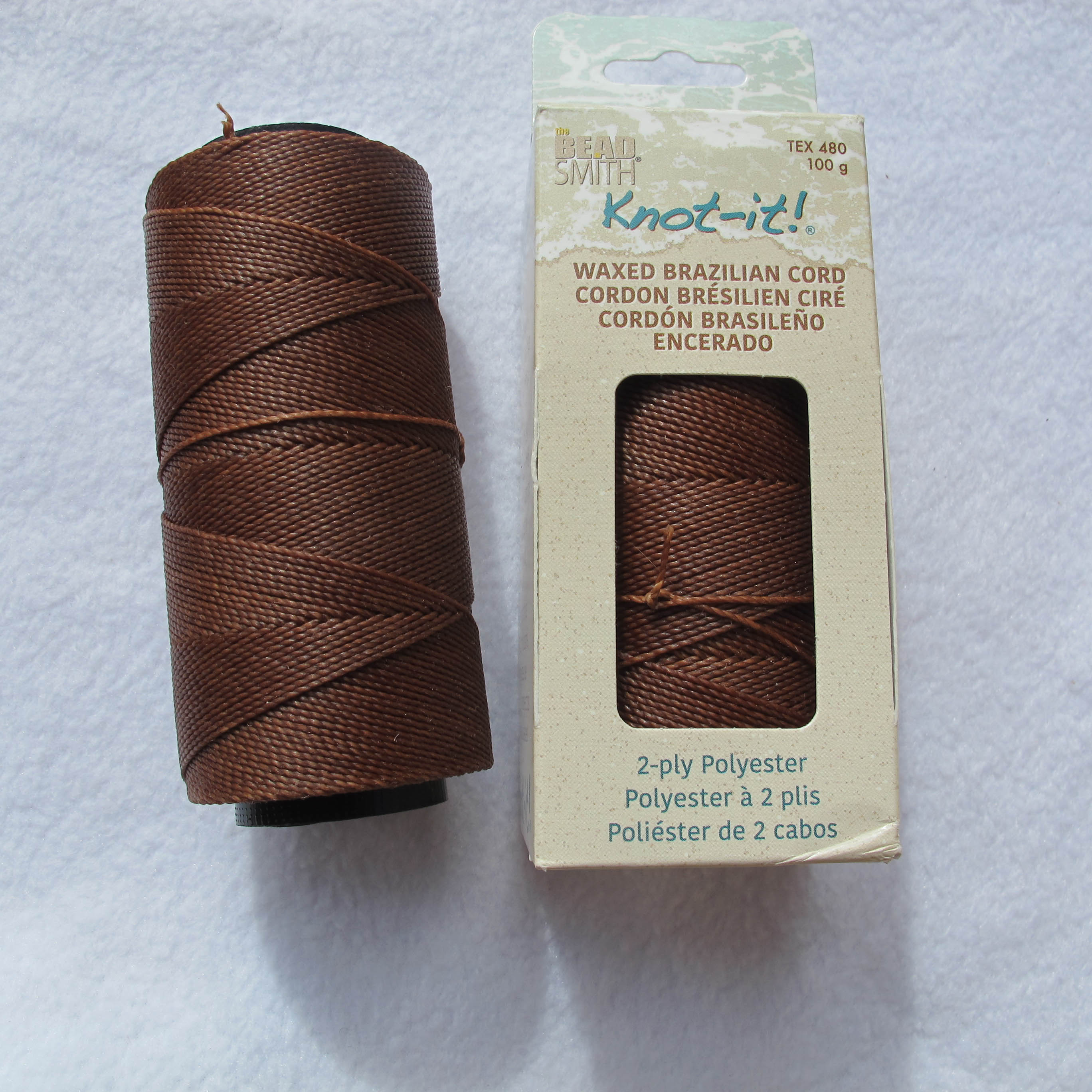 CLEARANCE SALE Waxed Cord : Saddle Brown 1mm Waxed Cord String / Bracelet  Cord / Macrame Cord / Chinese Knotting Cord 30 Feet 123 